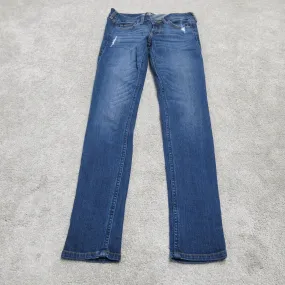 Abercrombie Fitch Women Skinny Leg Jeans Stretch Low Rise Blue Size W25XL31