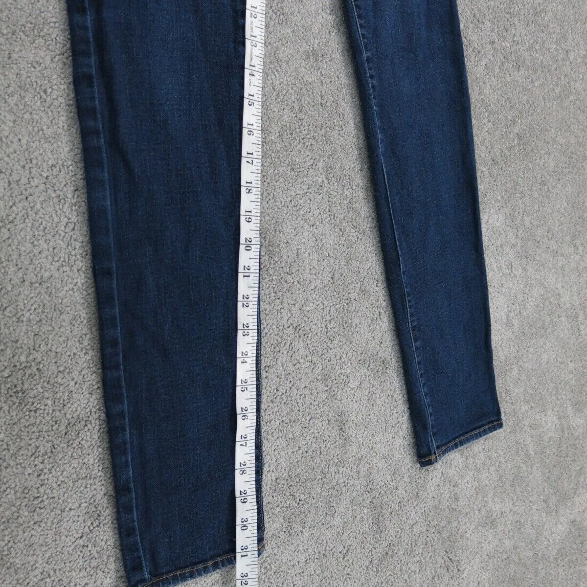 American Eagle Women Super Stretch Skinny Jeans Mid Rise Blue Size 4 Long