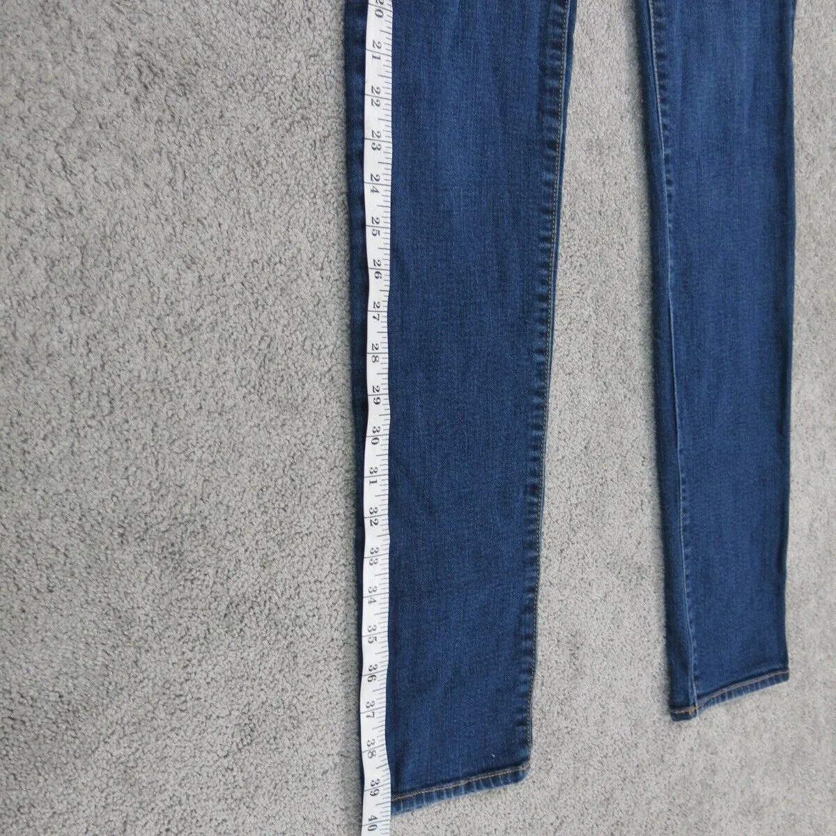 American Eagle Women Super Stretch Skinny Jeans Mid Rise Blue Size 4 Long