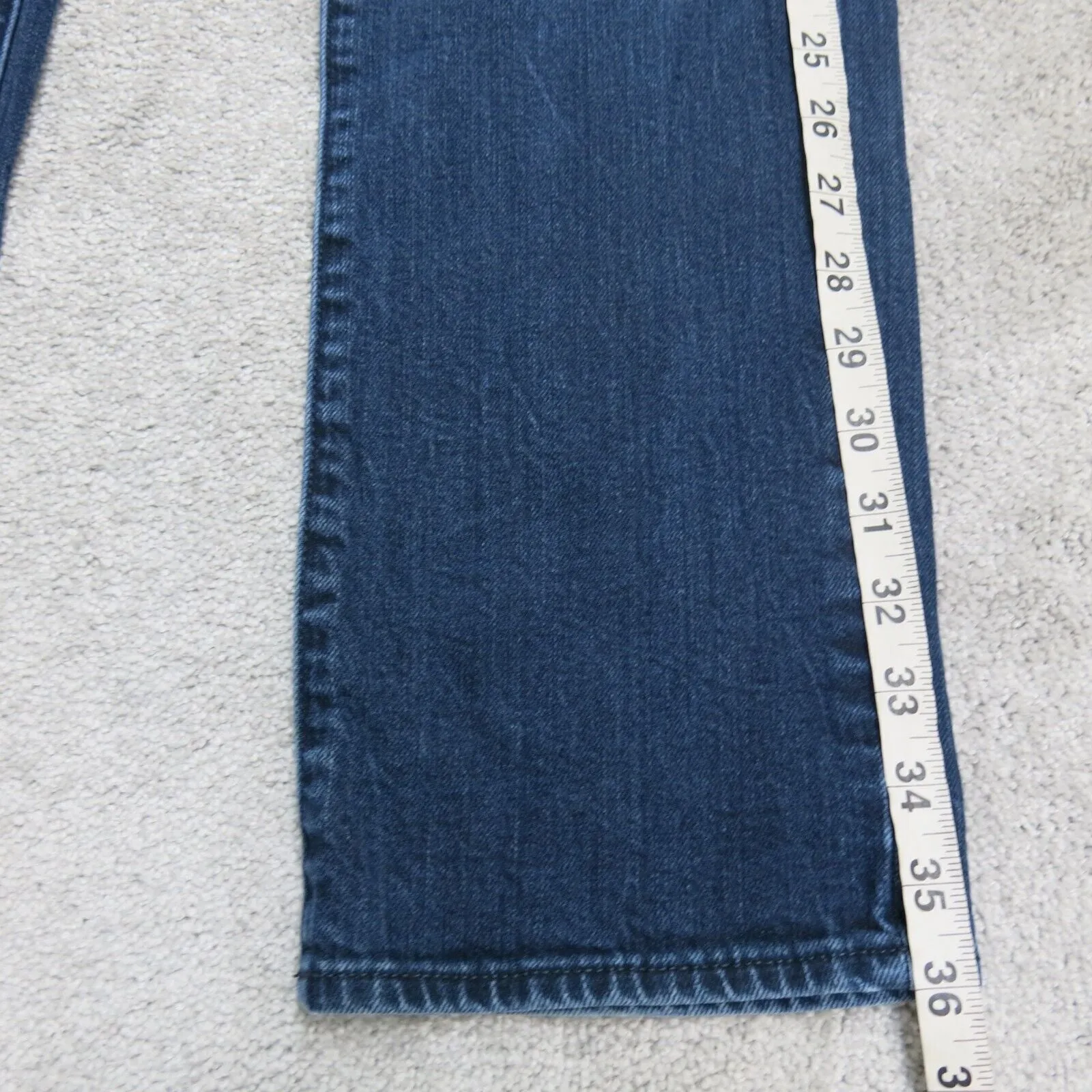 American Eagle Womens Straight Leg Jeans Denim Mid Rise Cotton Blue Size 31/30