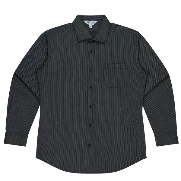 Aussie Pacific Mens Henley Long Sleeve Shirt-(1900L)