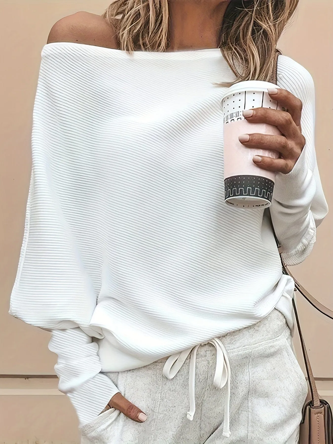 Batwing Sleeve Knit Top