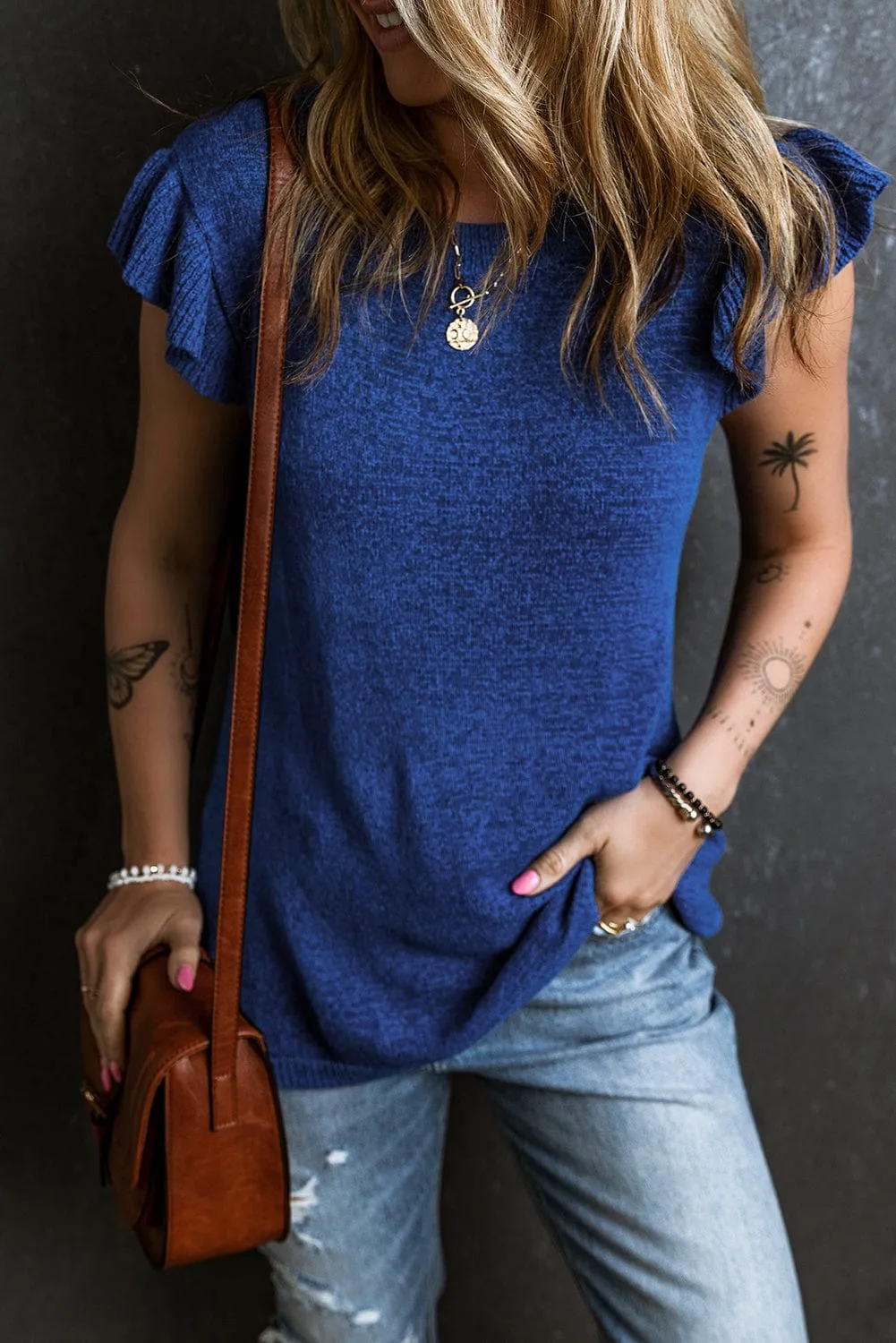 Blue Knit Tunic