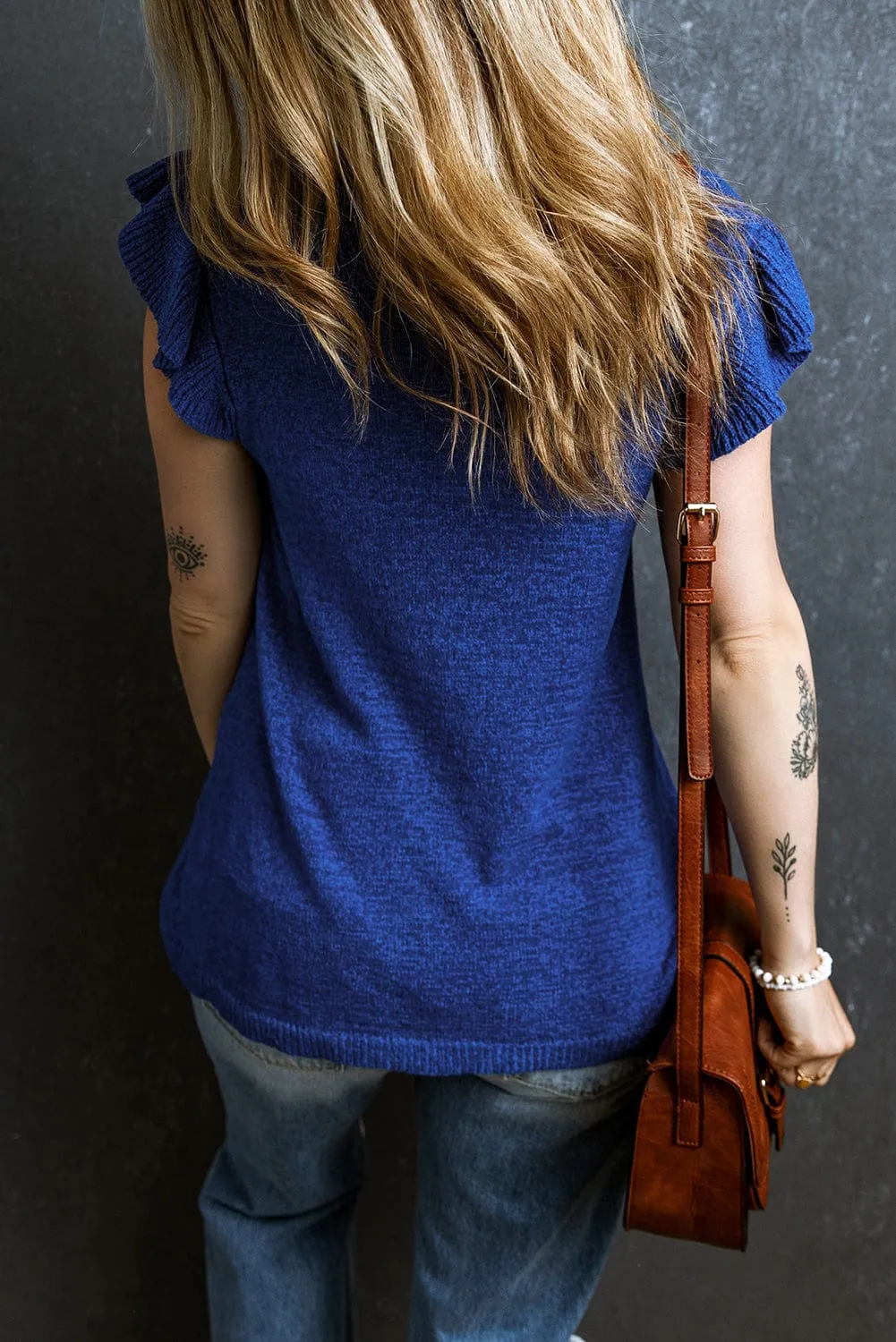 Blue Knit Tunic