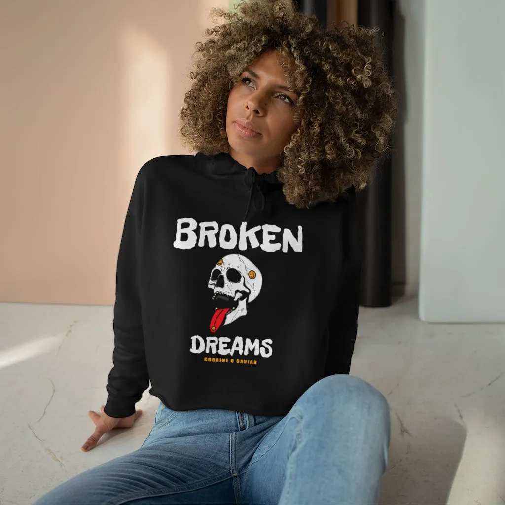 BROKEN DREAMS CROP HOODIE