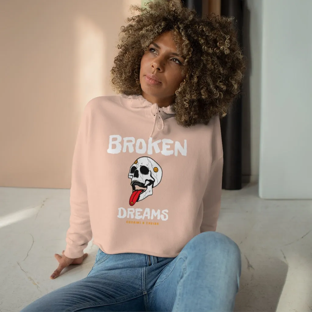 BROKEN DREAMS CROP HOODIE