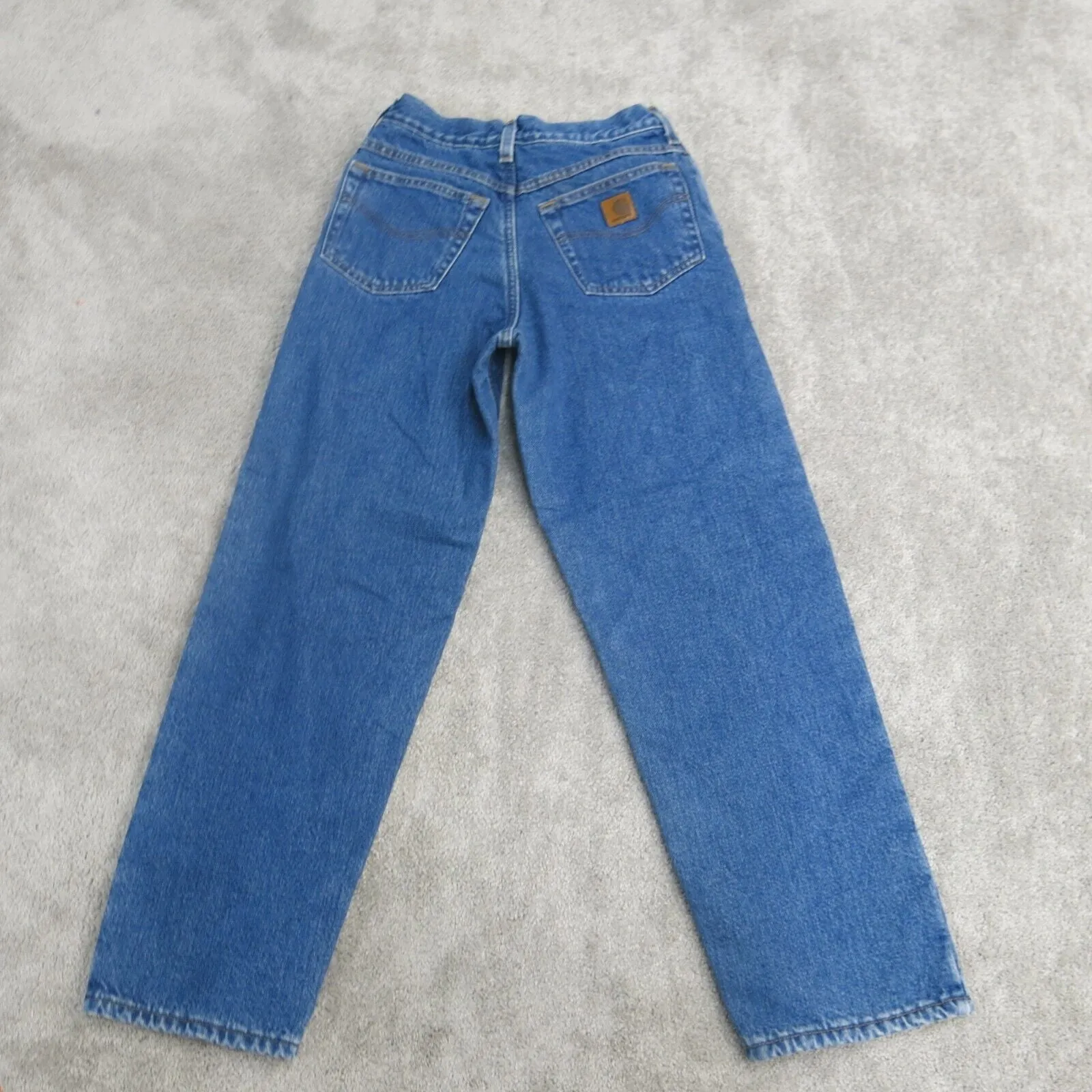 Carhartt Jeans Mens 14 Blue Straight Leg Denim Pants Relaxed Fit Cotton Casual