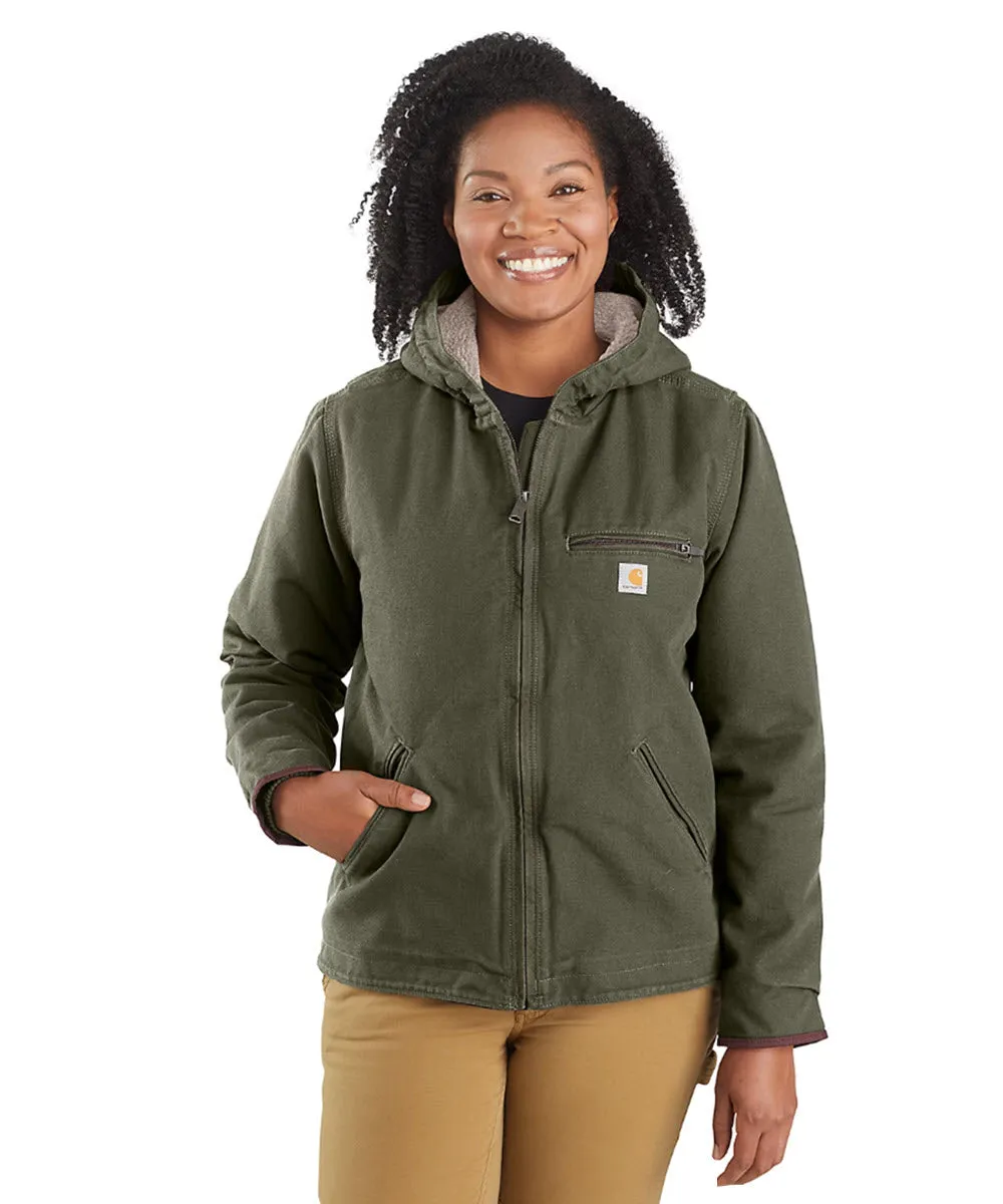 Carhartt Women's Sherpa Lined Sierra Jacket - Basil