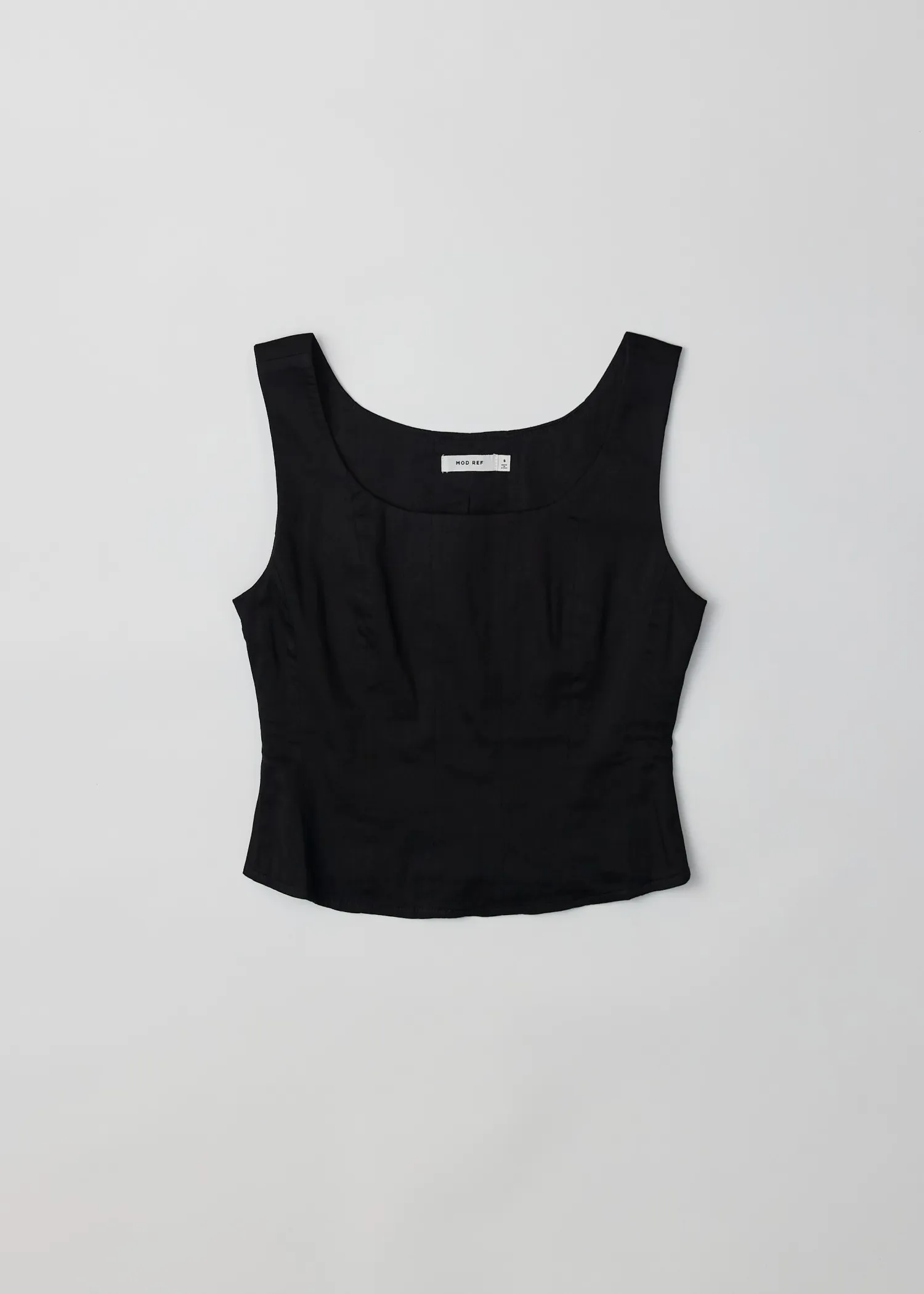 Cassian Corset Fitted Top | Black