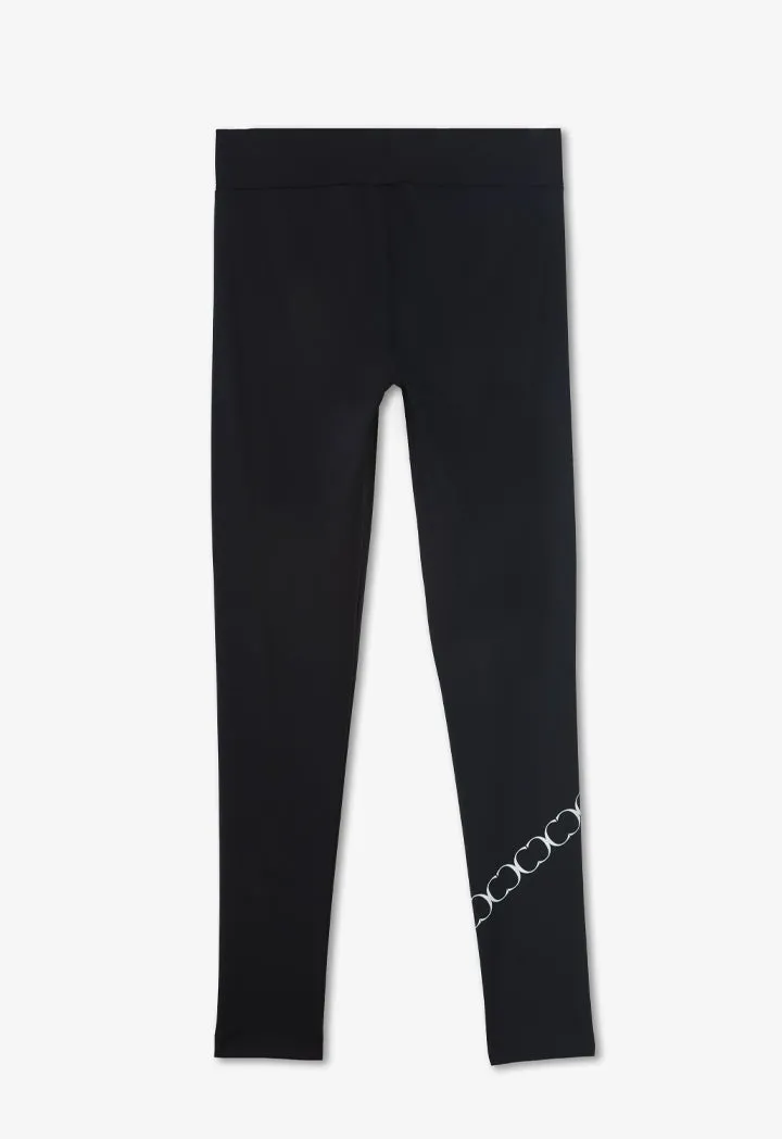 Choice Solid High Waist Legging Pant Black