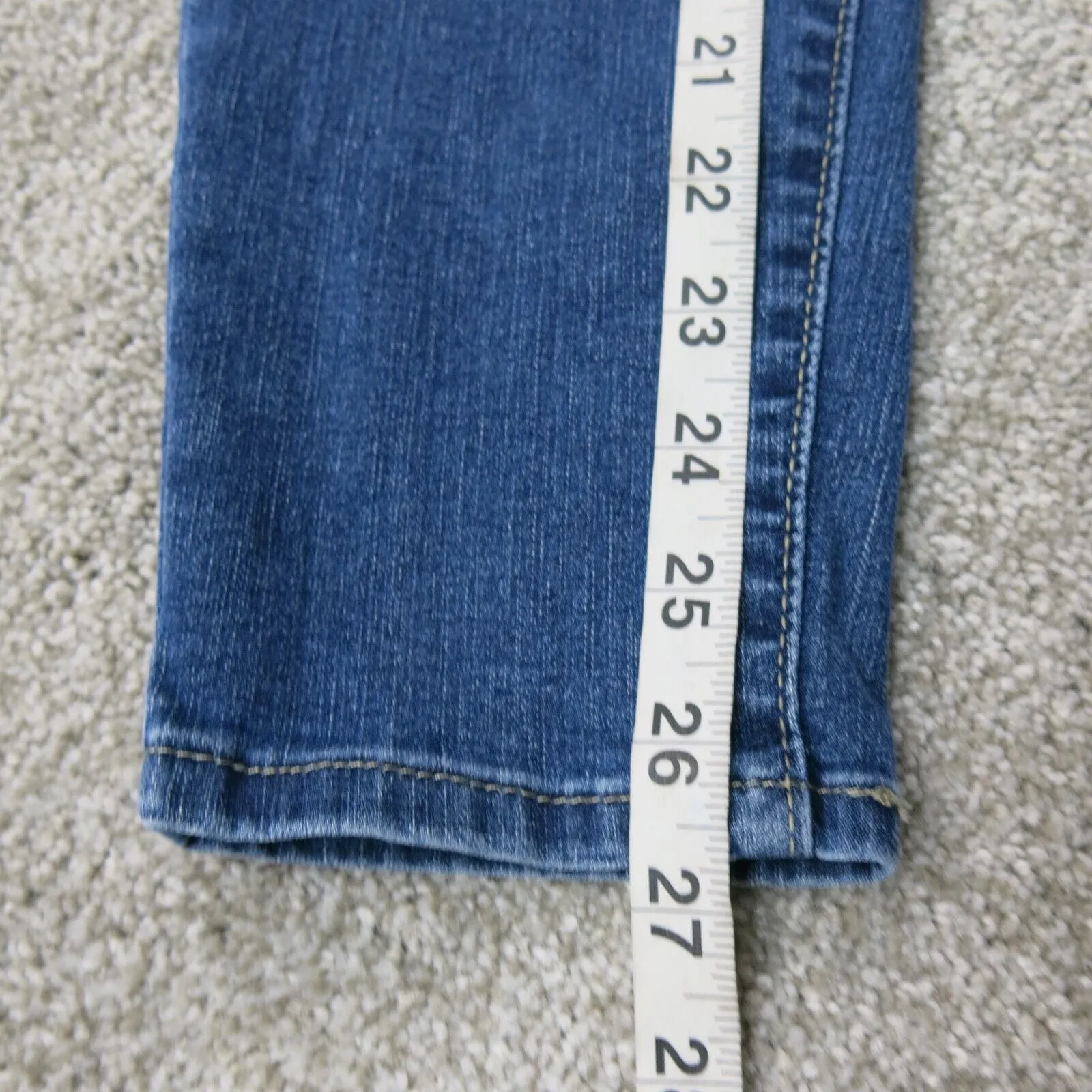 Denizen From Levis Women Jeans Skinny Leg Elastic Waist Mid Rise Blue SZ W27XL30