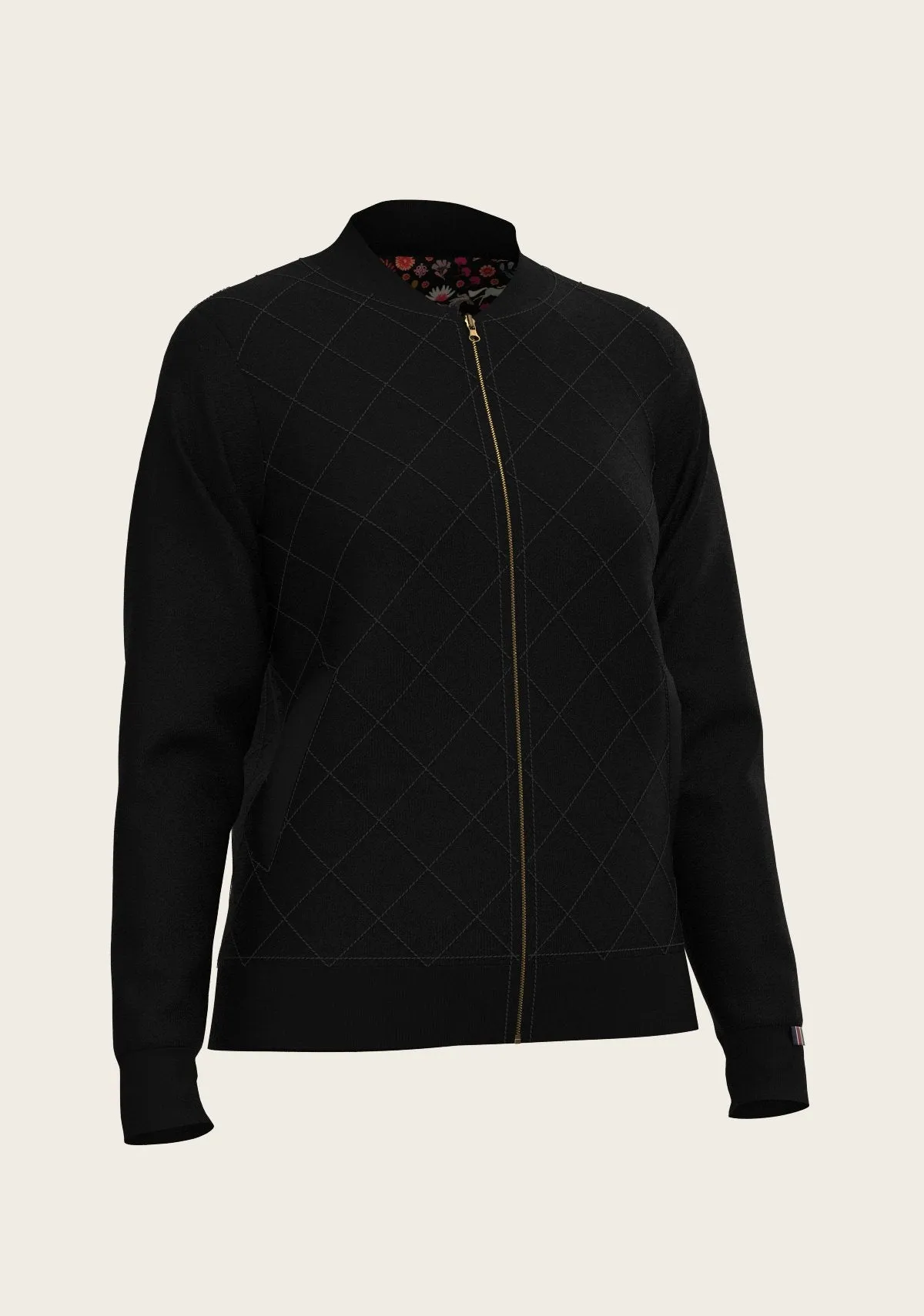  Espoir Equestrian Bouquet on Black Reversible Jacket