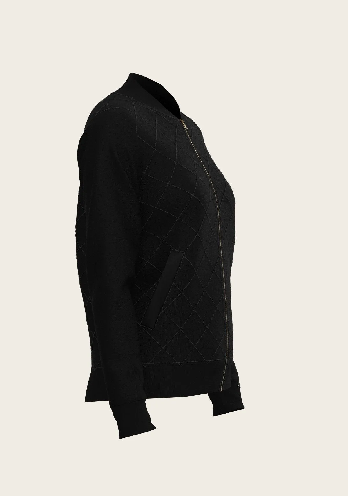  Espoir Equestrian Bouquet on Black Reversible Jacket