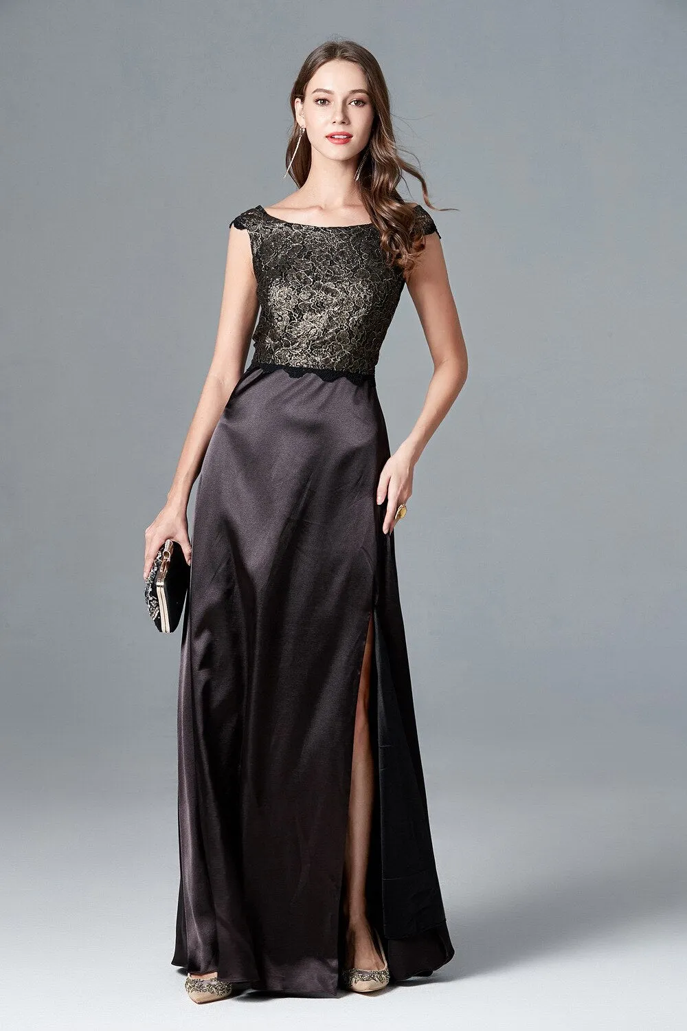 FashionSierra - Sexy Split Pathwork Party Prom Fashion Floor Length Runway Dresses