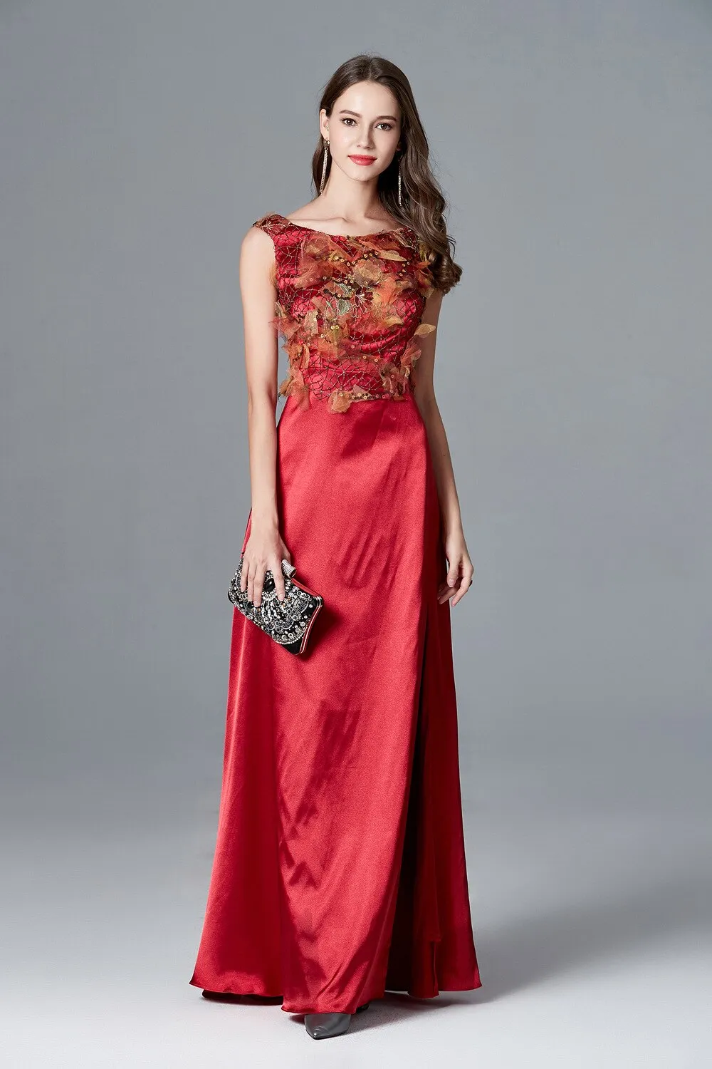 FashionSierra - Sexy Split Pathwork Party Prom Fashion Floor Length Runway Dresses