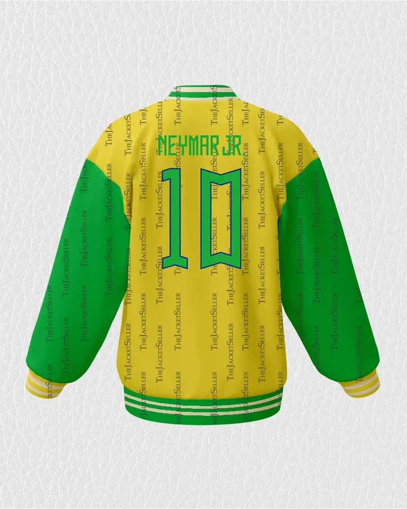 FIFA World Cup 2022 | Brazil Flag Color Jacket For Men and Women | Wool Jacket