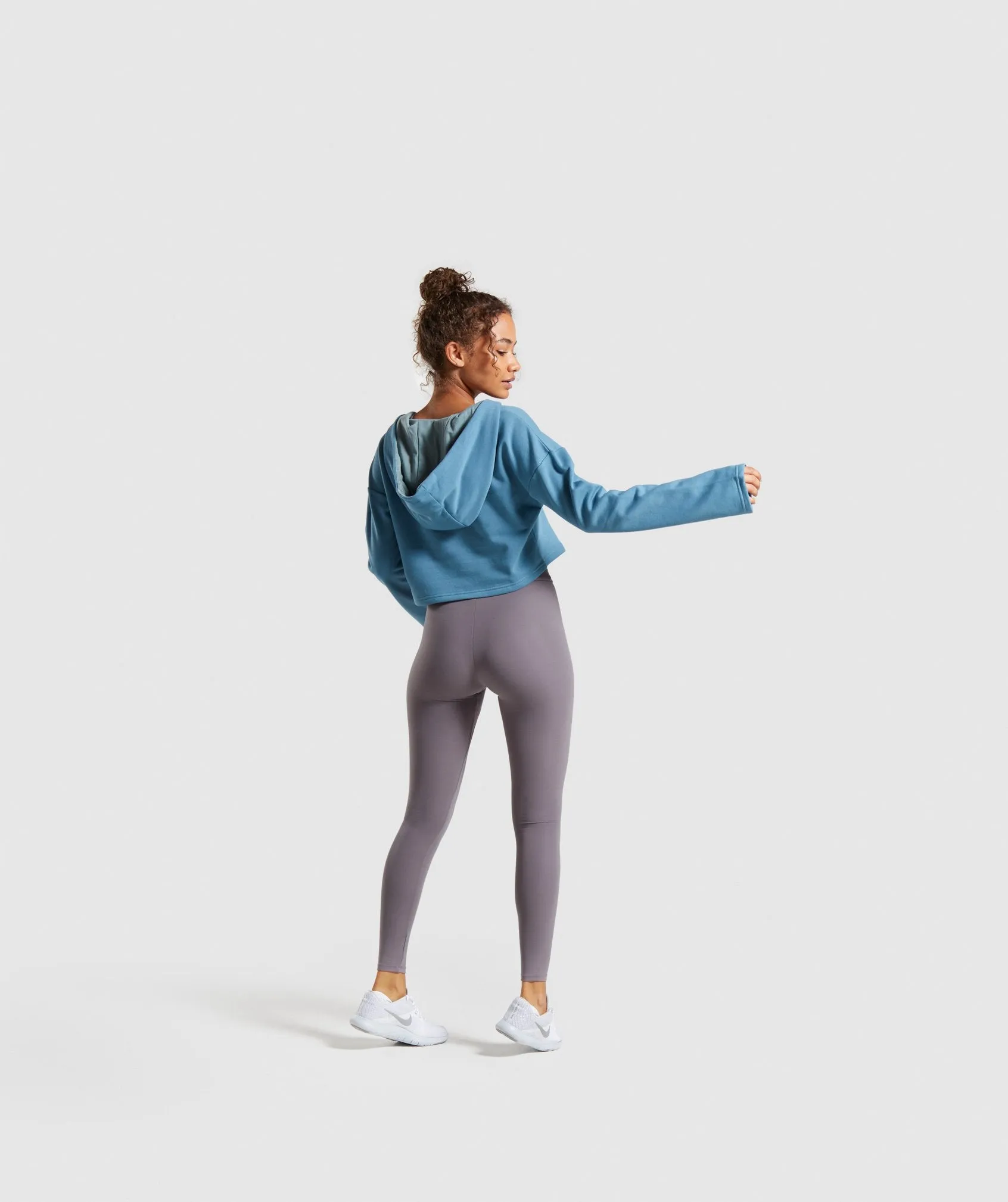 Gymshark Solo Cropped Hoodie - Teal