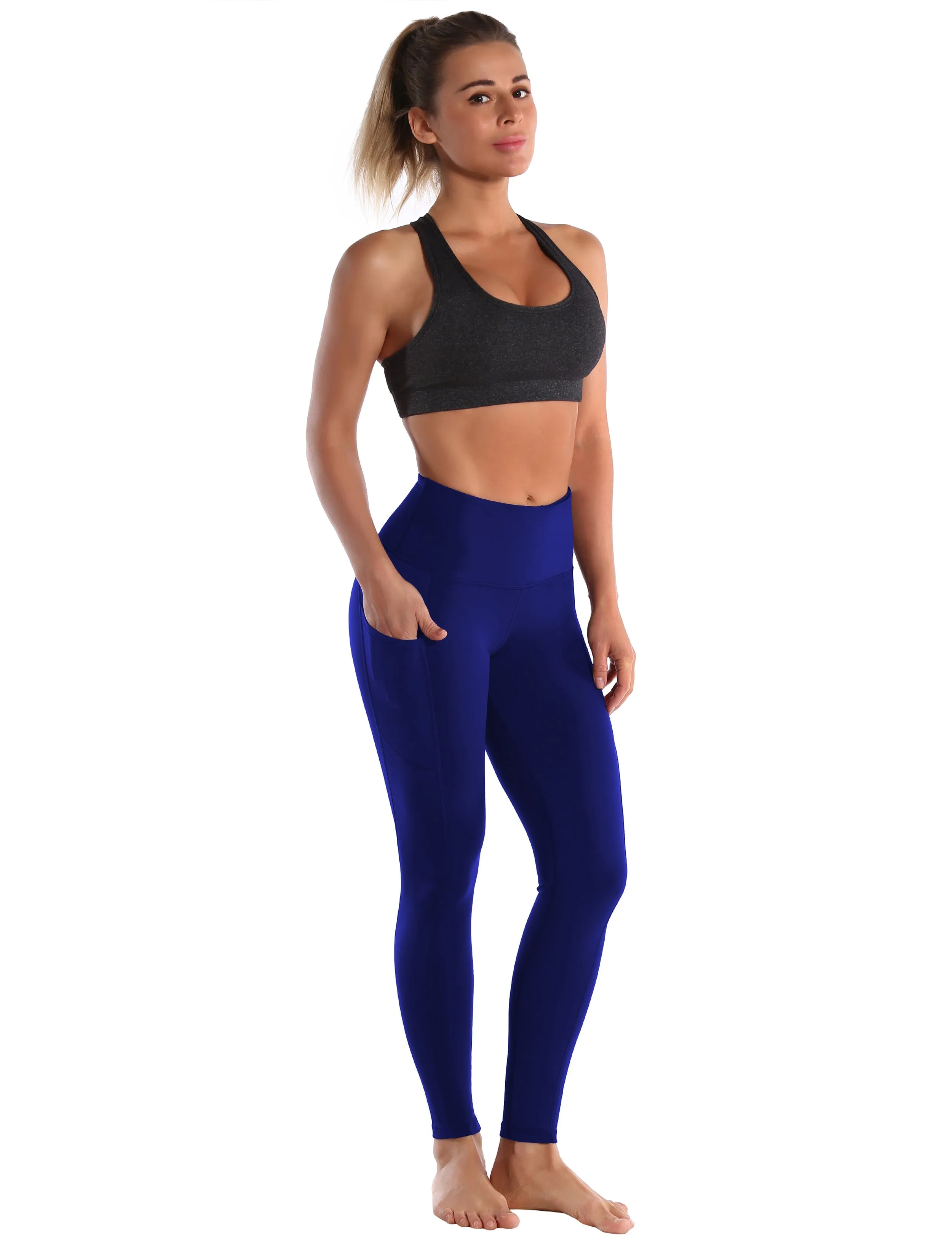 Hip Line Side Pockets Jogging Pants navy_Jogging