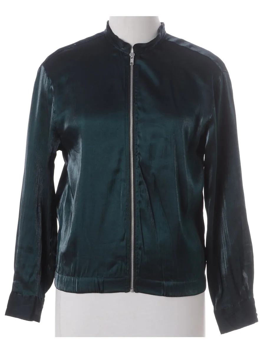 Label Blouse Drak Green Bomber