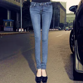 Low Waist Women Skinny Stretch Pencil Pants Jeans