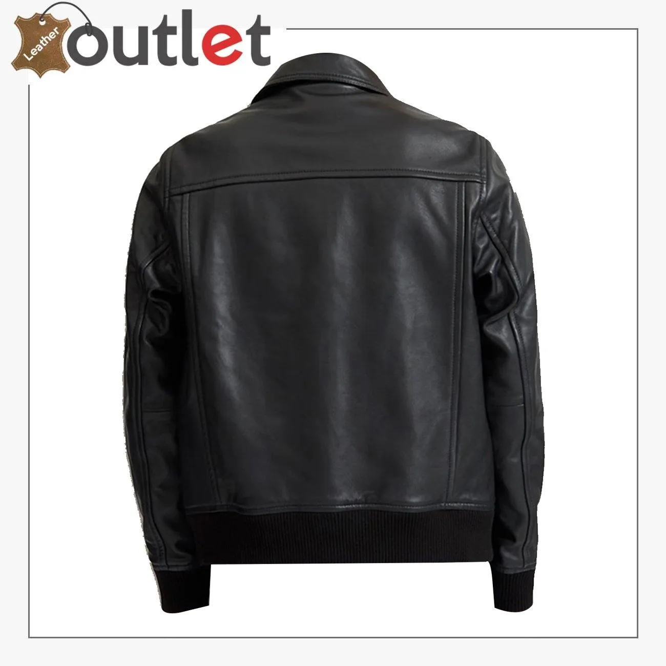 Men Biker Bomber Leather Jacket