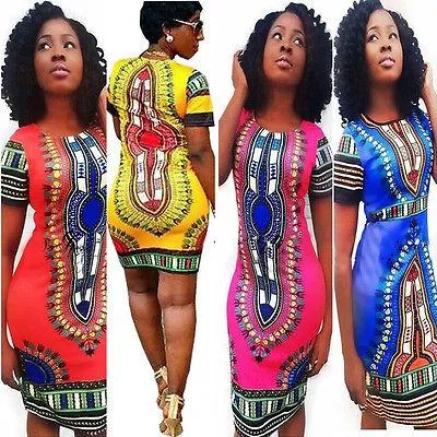 Modern African Dashiki Dress