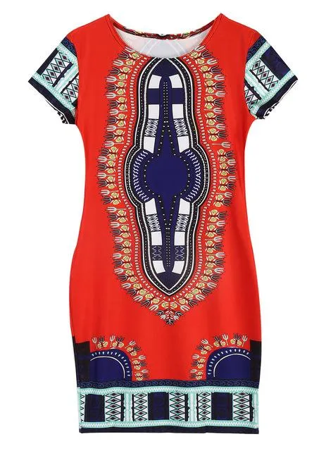 Modern African Dashiki Dress