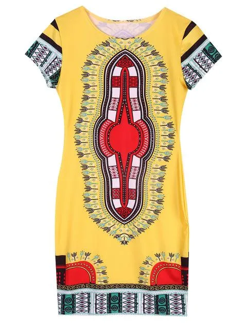 Modern African Dashiki Dress