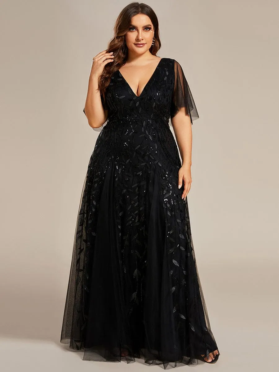 Plus Size Floor Length Formal Evening Gowns for Weddings