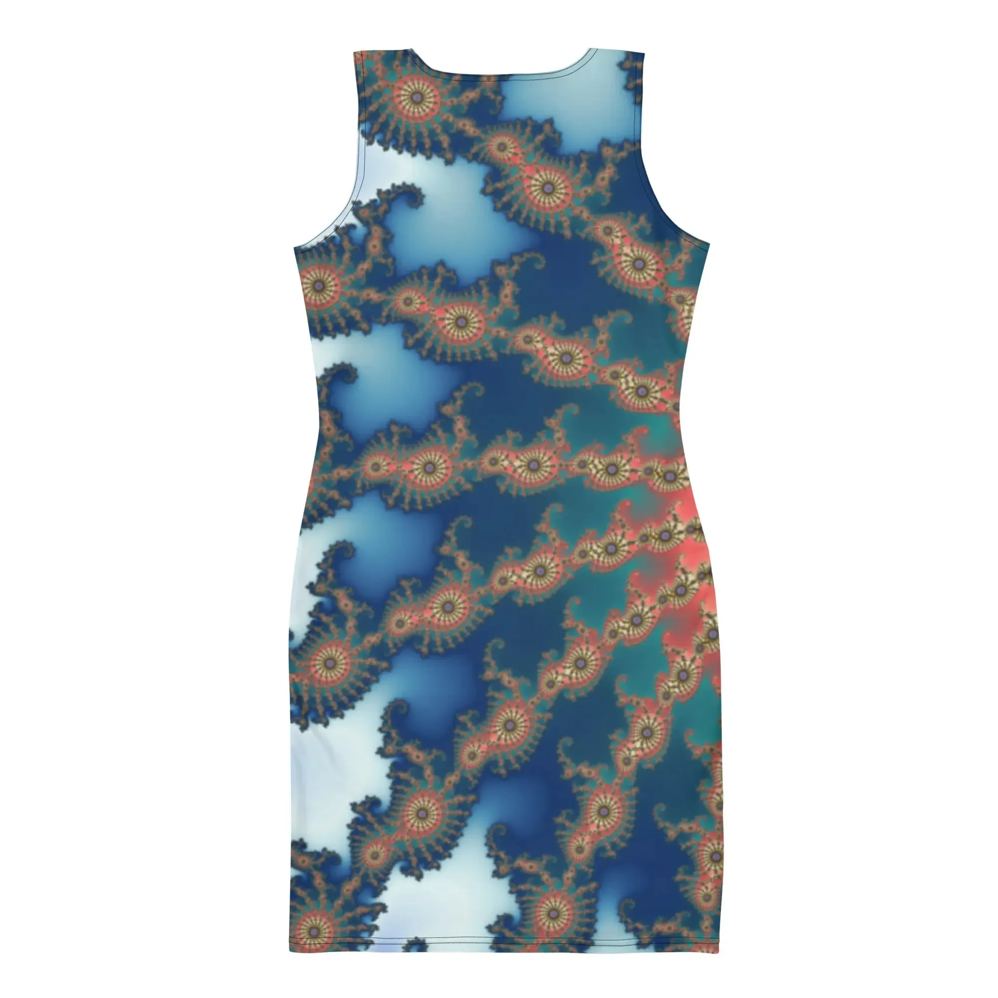 "Blissful Flare" Collection - Fractal Art Mini Dress