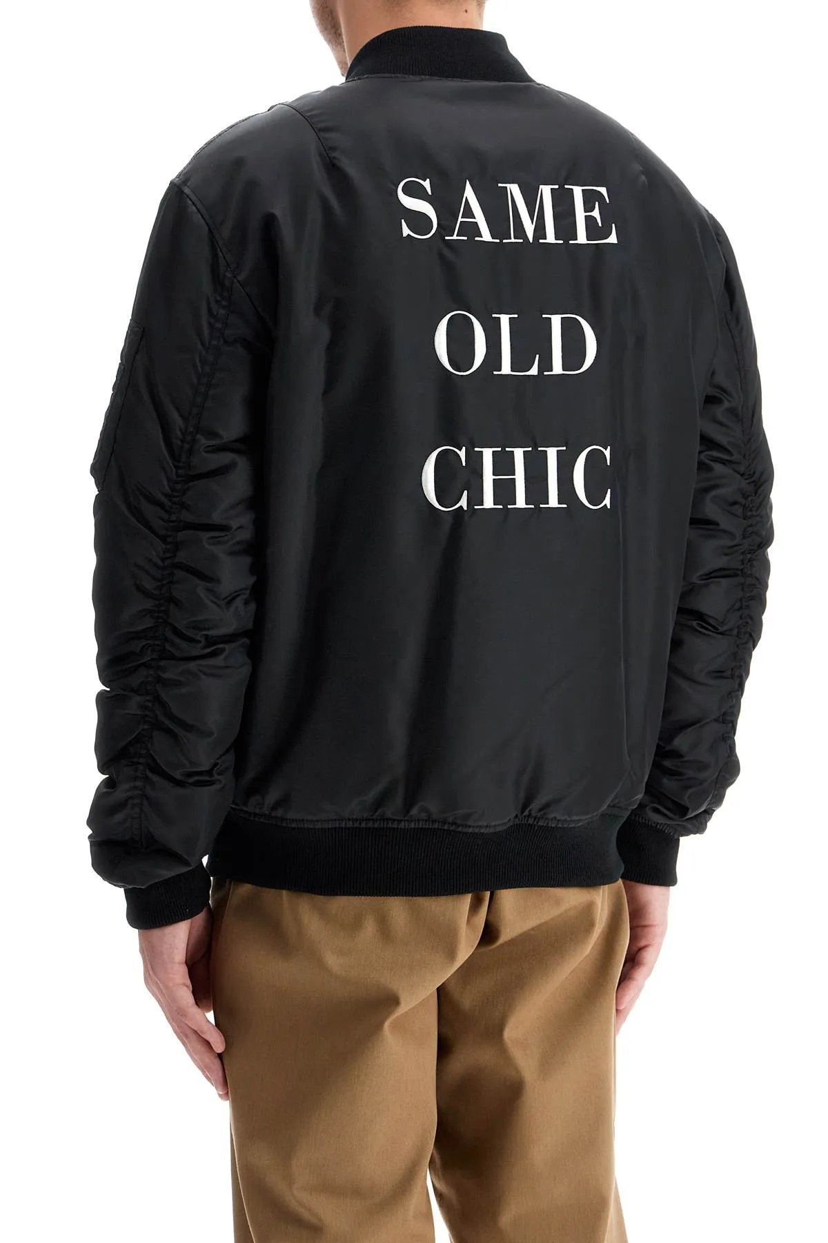 "bomber jacket with time