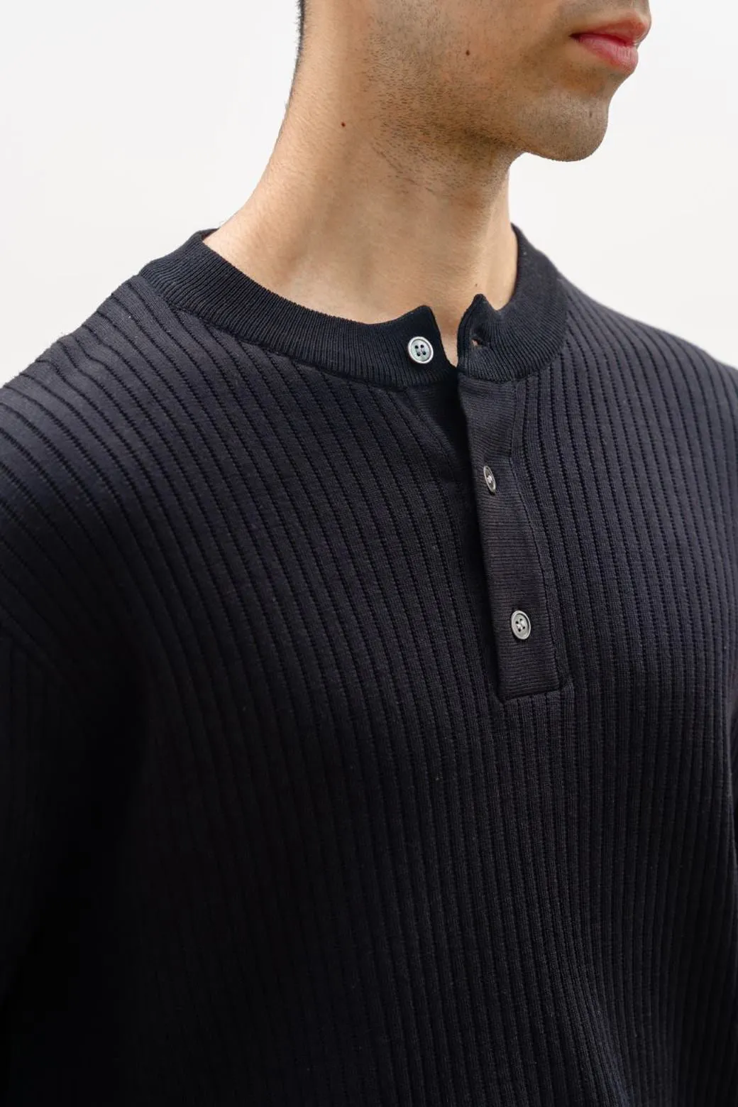 RIBBED HENLEY