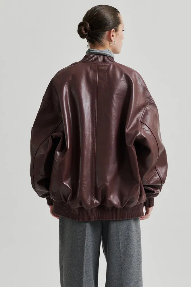 Second Female King Bitter Chocolate Bomber Jacket