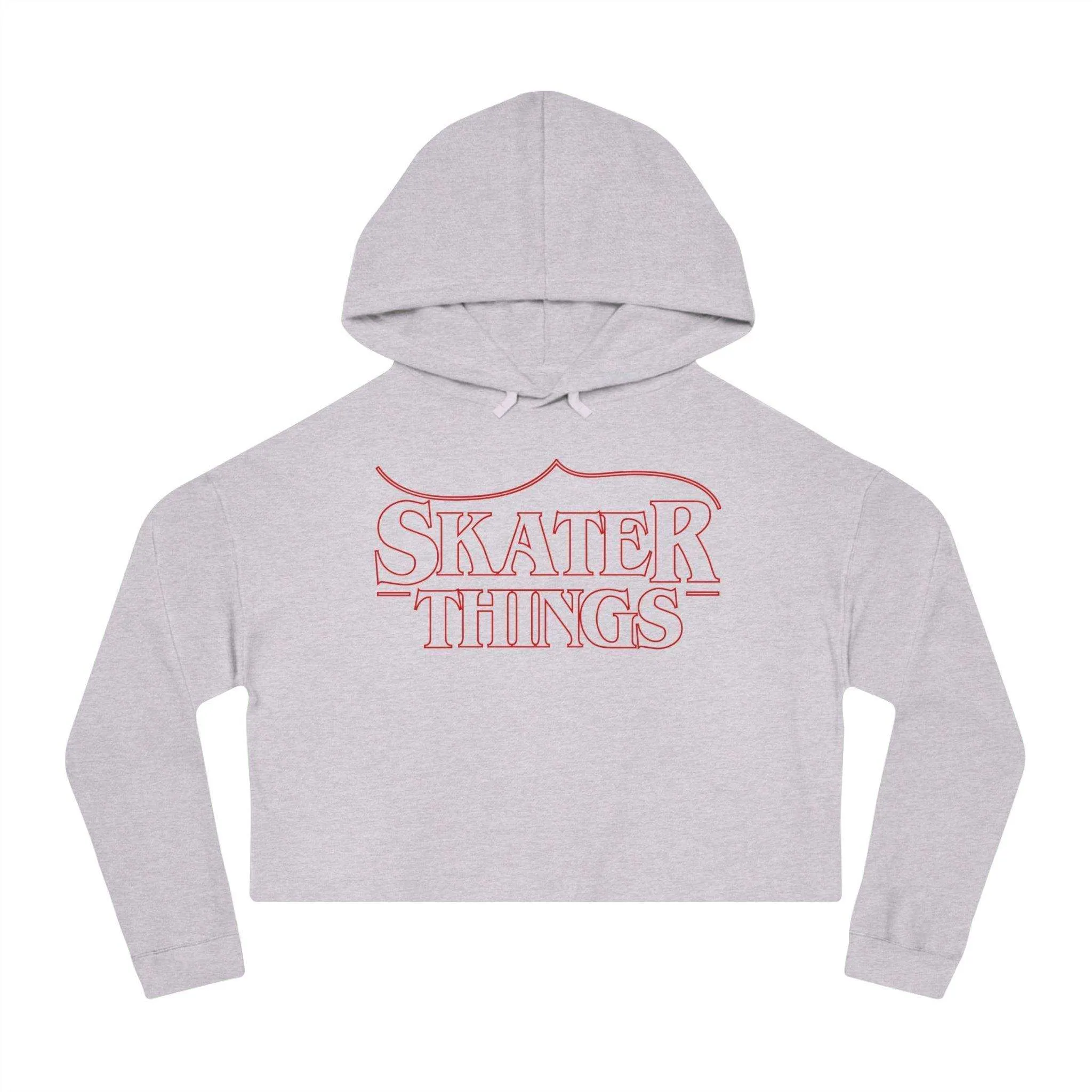 Skater Things Women’s Cropped Hooded Sweatshirt