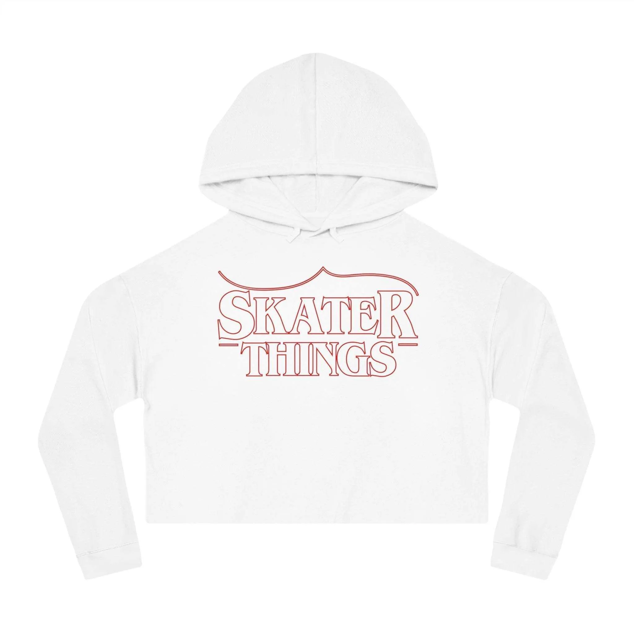 Skater Things Women’s Cropped Hooded Sweatshirt