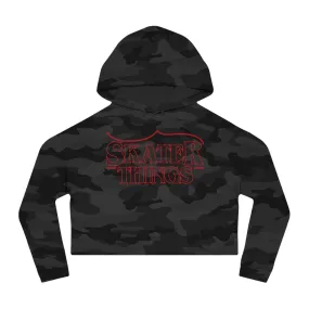 Skater Things Women’s Cropped Hooded Sweatshirt