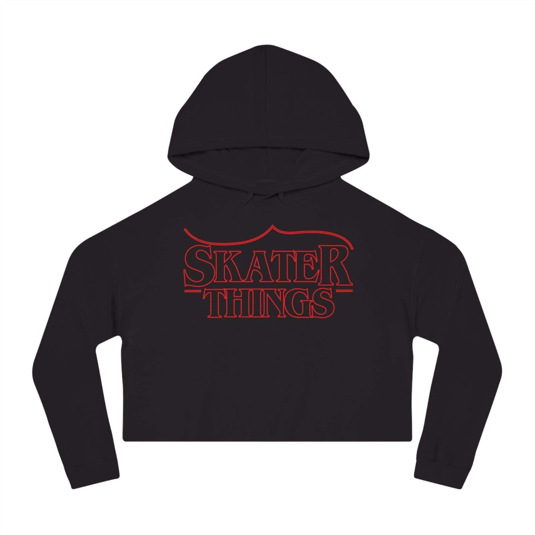 Skater Things Women’s Cropped Hooded Sweatshirt