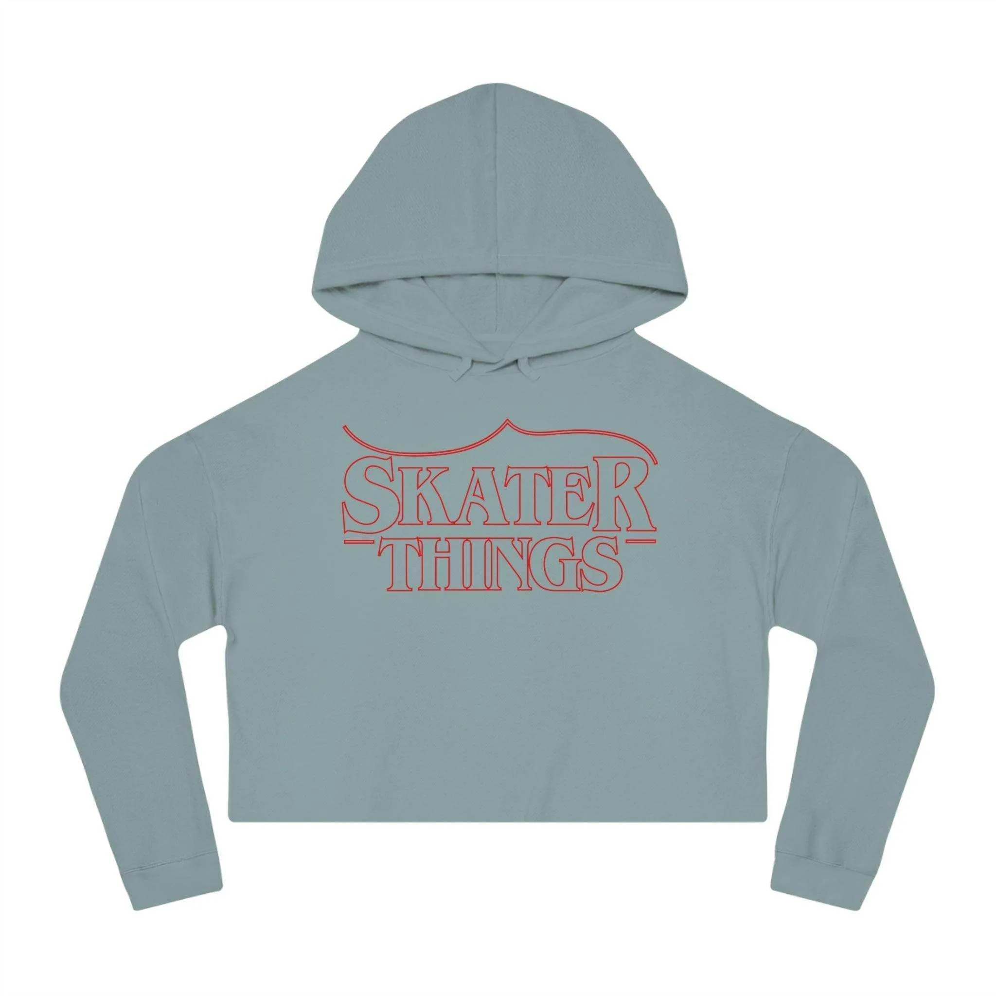 Skater Things Women’s Cropped Hooded Sweatshirt