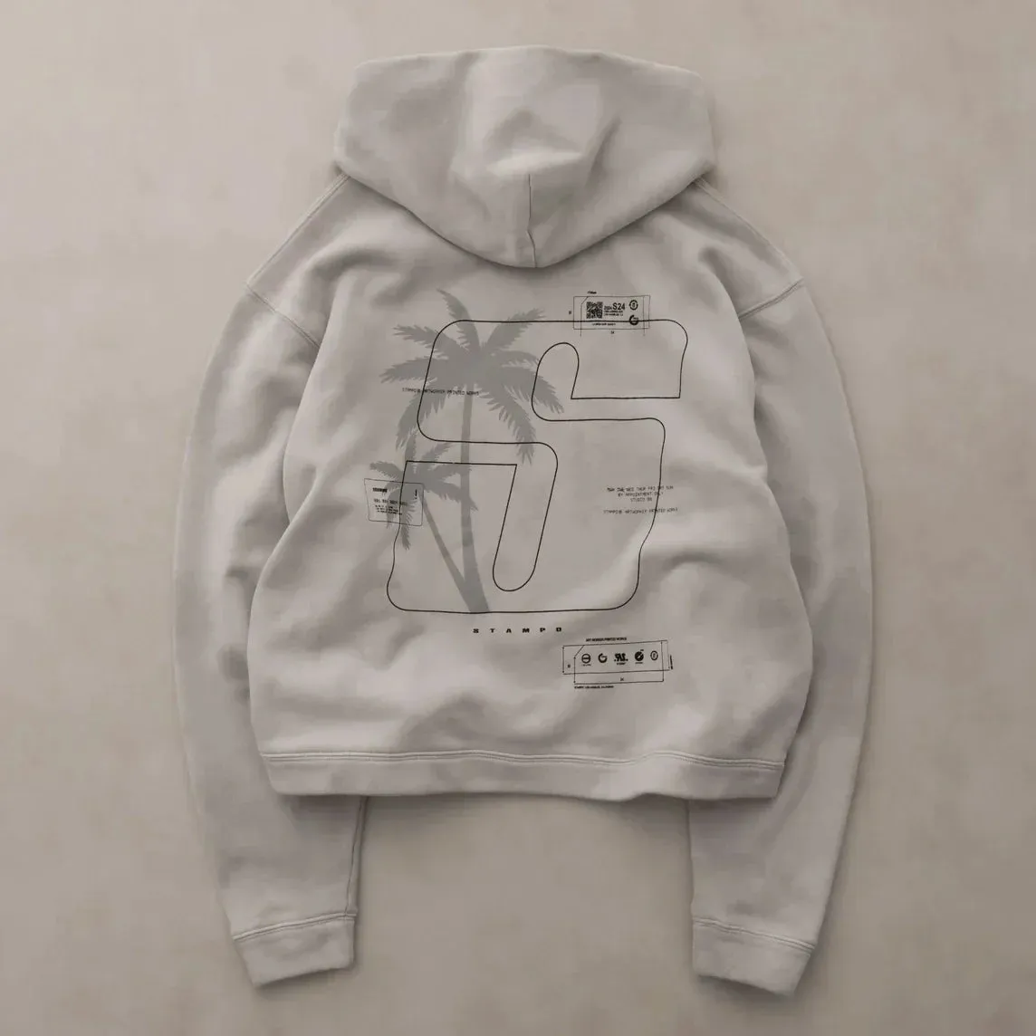 Stampd S24 Transit Tie Dye Cropped Hoodie