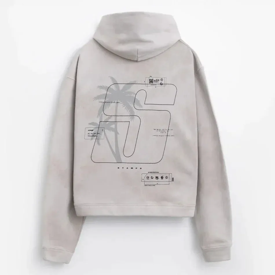 Stampd S24 Transit Tie Dye Cropped Hoodie