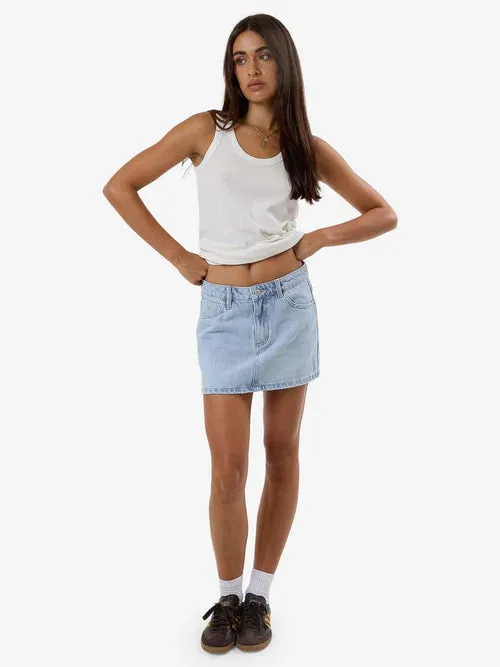 THRILLS - SOPHIE SKIRT -LIGHT ASH BLUE