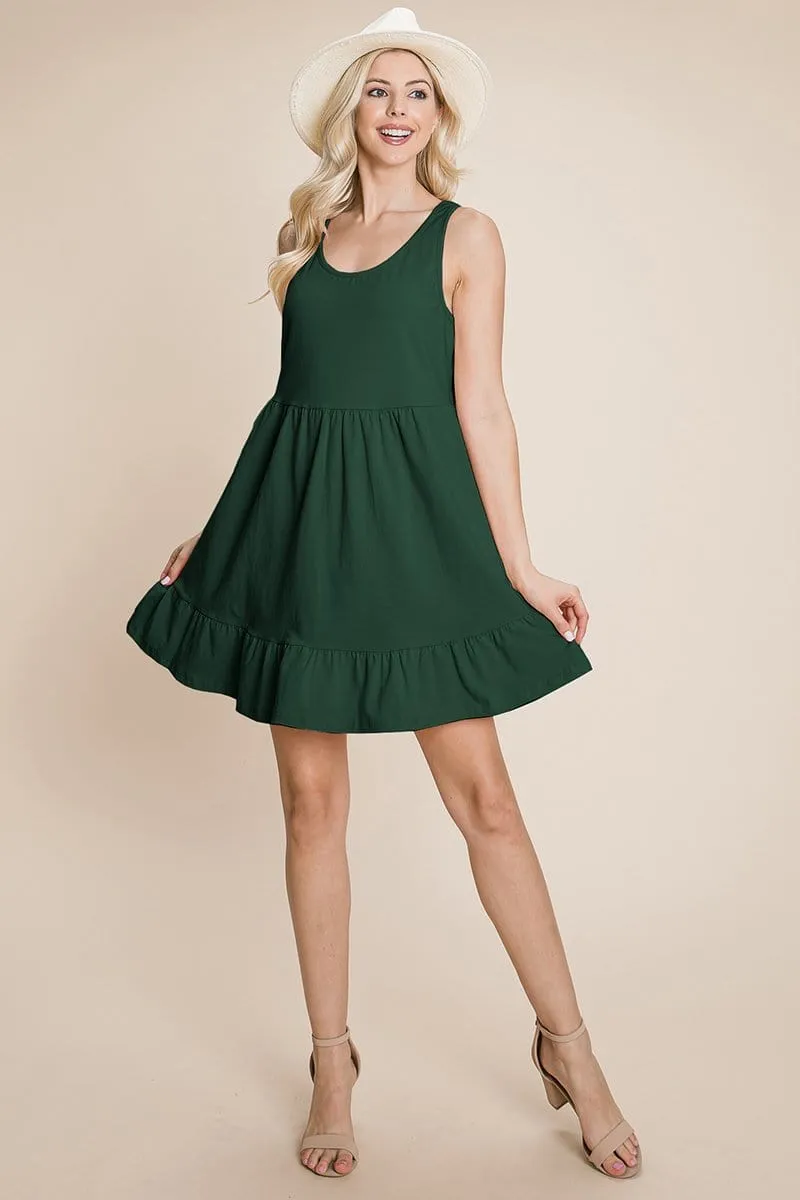 Tiered Cami Loose Layered Flowy Mini Dress