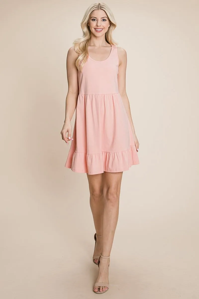 Tiered Cami Loose Layered Flowy Mini Dress