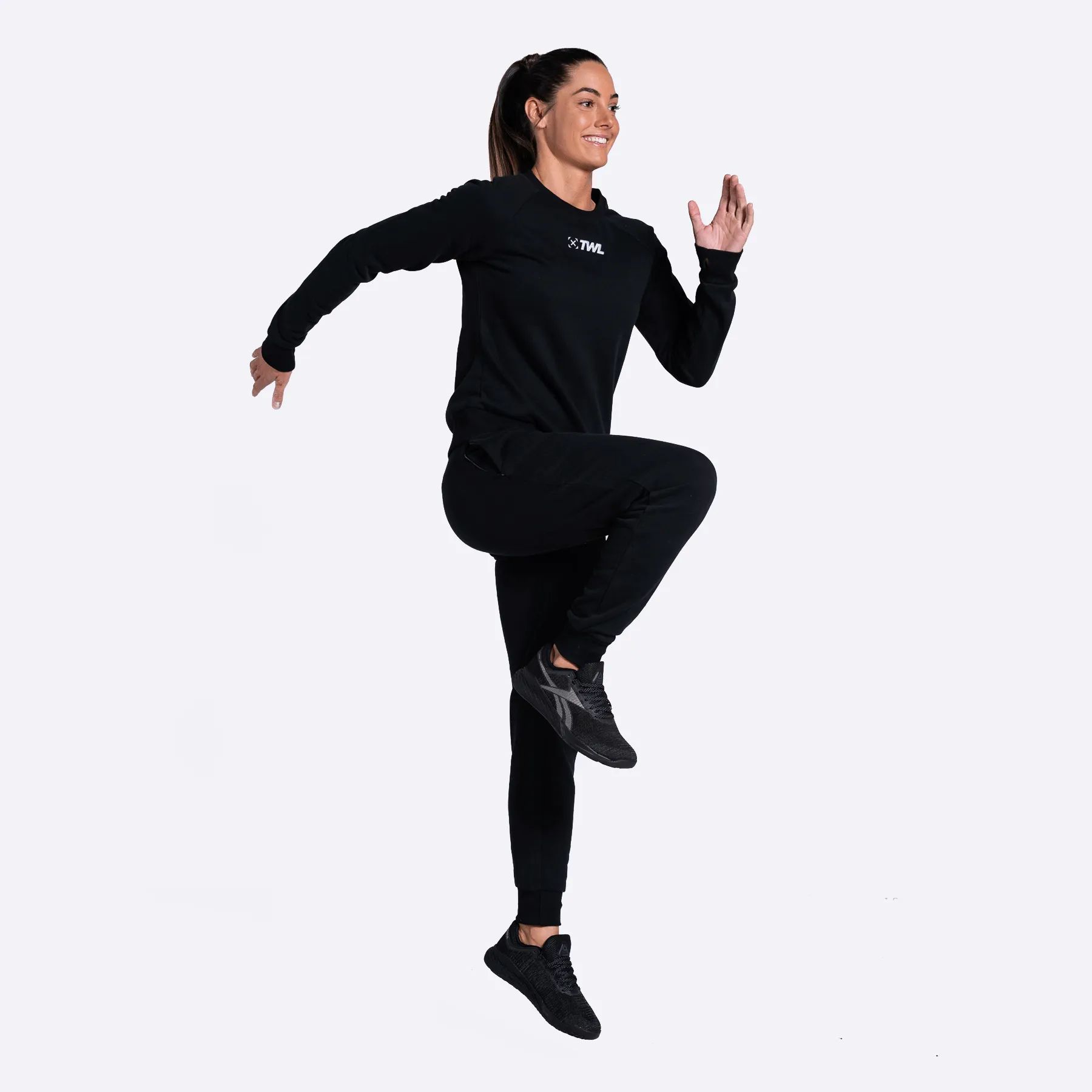 TWL - Women's Apache 2.0 Sweatshirt and Jogging Pants Bundle - Black