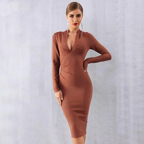 Women Bandage Celebrity Evening Party Dress