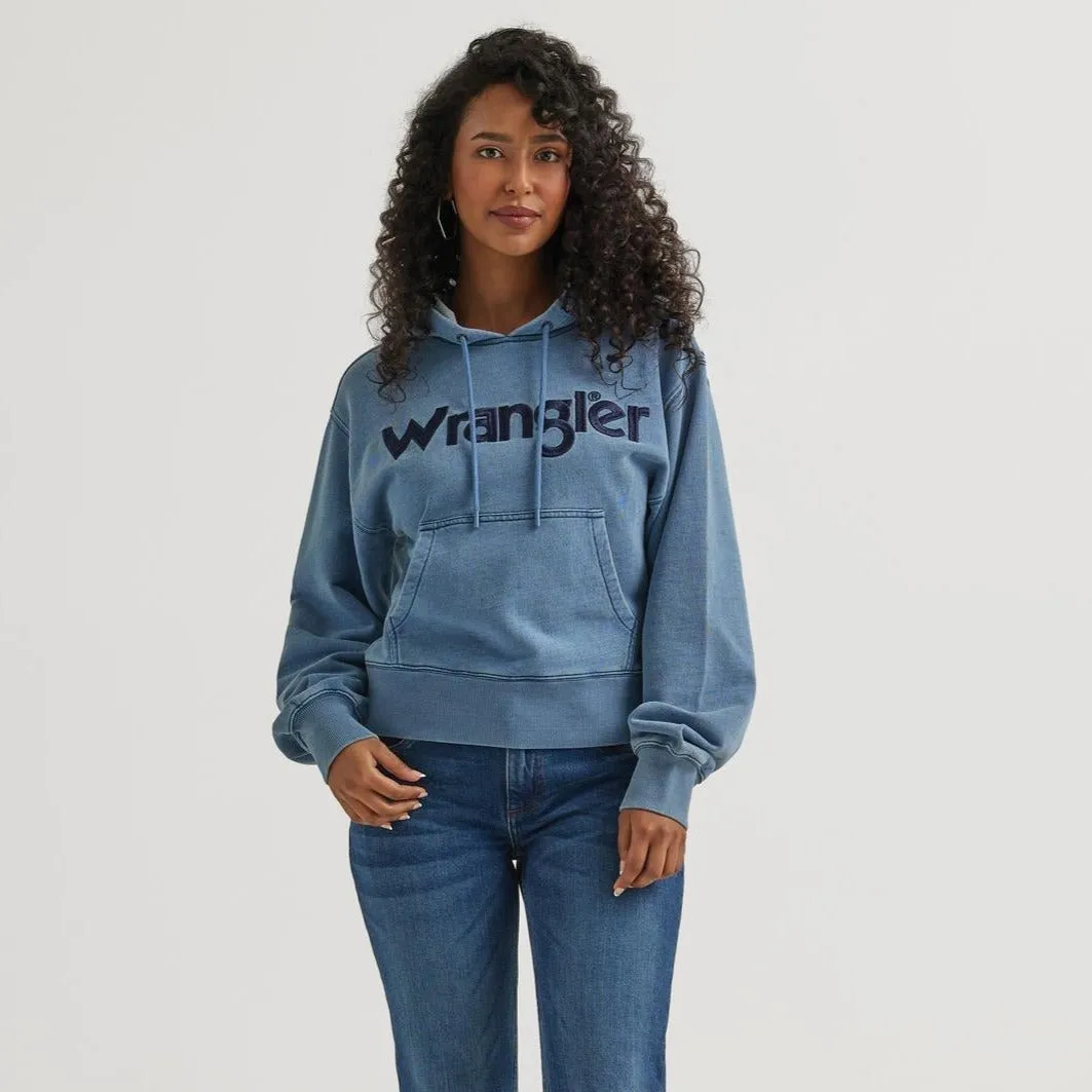 Wrangler Blues Women's Cropped Hoodie